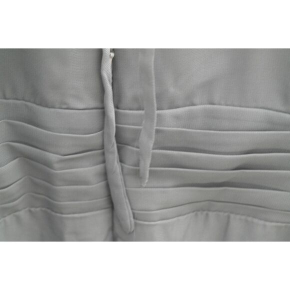 NWT Chiffon Ruched Asymmetrical Bride/Groom Mother Formal Gown Dusky Purple 16 - Picture 8 of 11